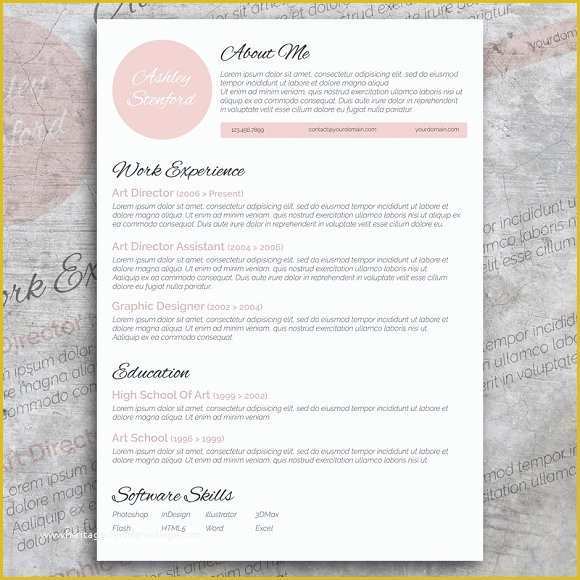 Attractive Resume Templates Free Download Word Of Beautiful Resume Design Resume Templates Creative Market