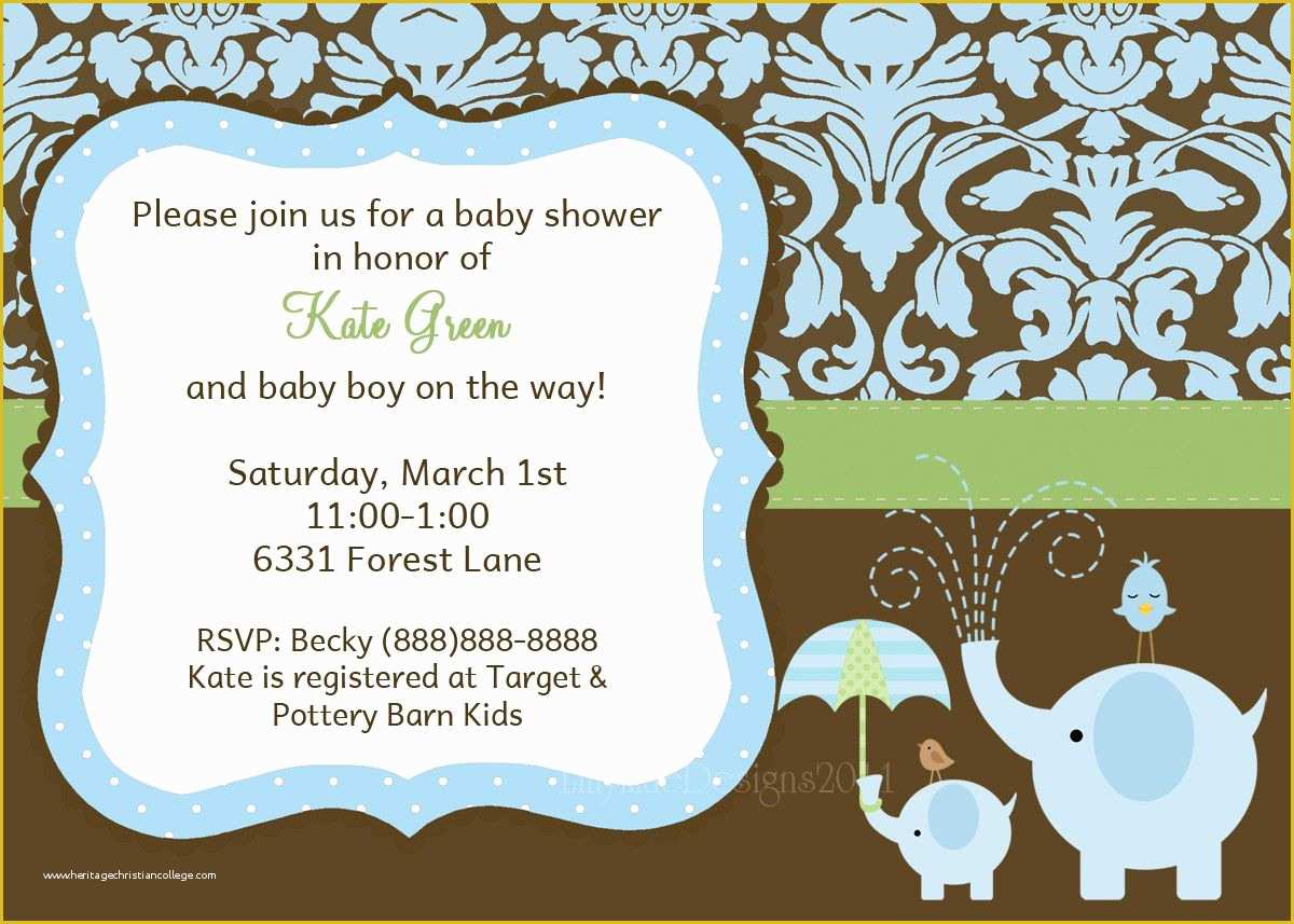 Baby Boy Baby Shower Invitations Templates Free Of Baby Shower Baby Boy Shower Invitations Card