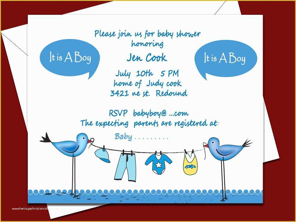 Baby Boy Baby Shower Invitations Templates Free Of Baby Shower Invitations for Boys Free Templates