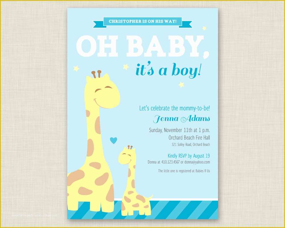 Baby Boy Baby Shower Invitations Templates Free Of Baby Shower Invitations for Boys Free Templates