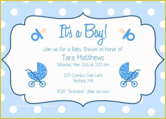Baby Boy Baby Shower Invitations Templates Free Of Best Template Collection