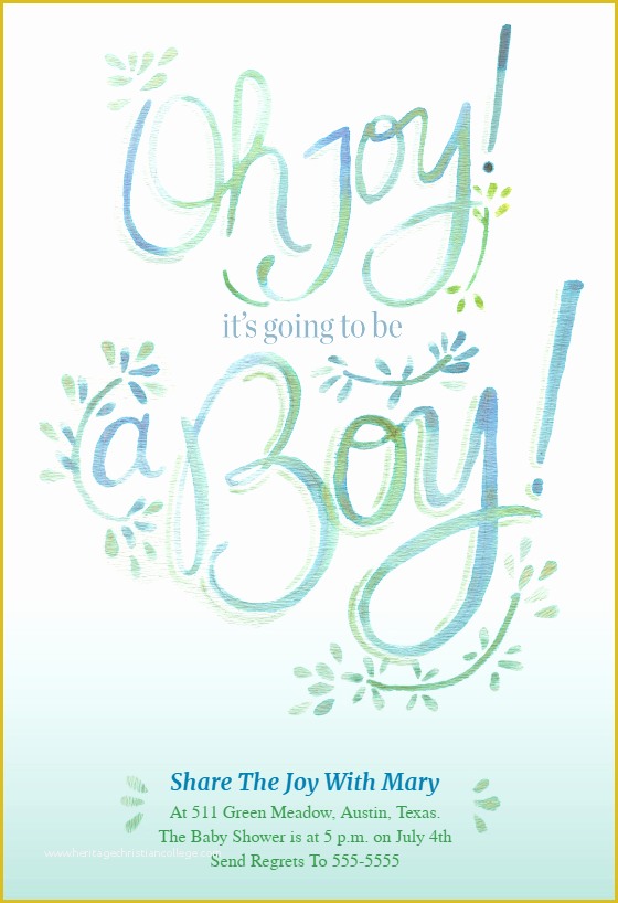Baby Boy Baby Shower Invitations Templates Free Of the Joy with Mary Baby Shower Invitation Template