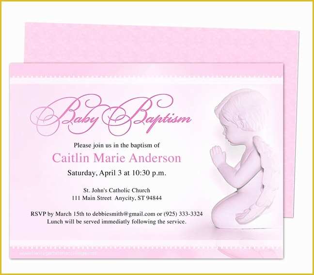 Baby Girl Baptism Invitation Free Templates Of 21 Best Images About Printable Baby Baptism and