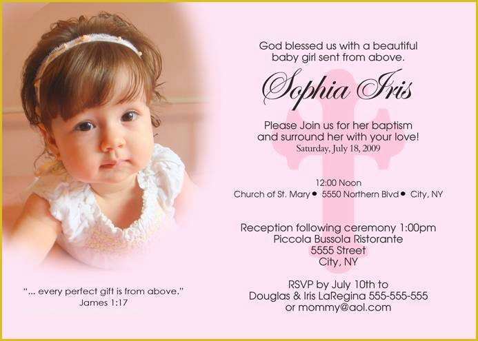 Baby Girl Baptism Invitation Free Templates Of Baby Christening Invitation Free Template