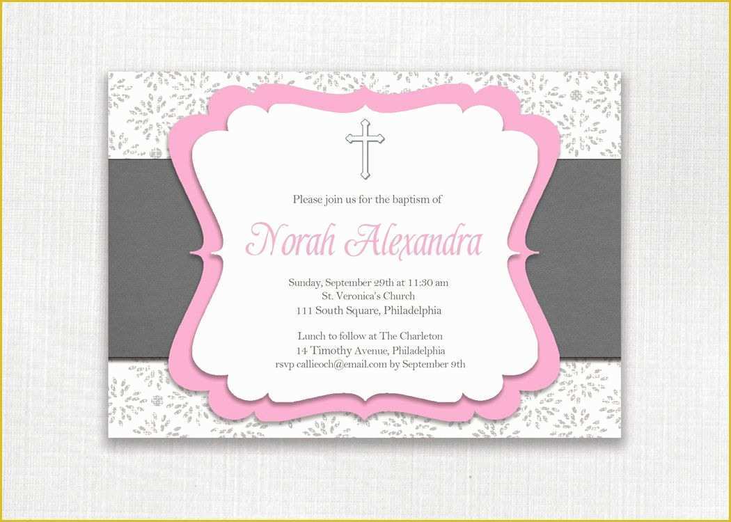 Baby Girl Baptism Invitation Free Templates Of Baby Girl Baptism Invitations Baby Girl Baptism