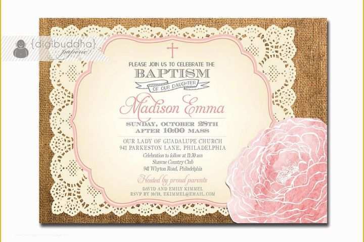 Baby Girl Baptism Invitation Free Templates Of Baptism Invitation Free Baptism Invitations to Print