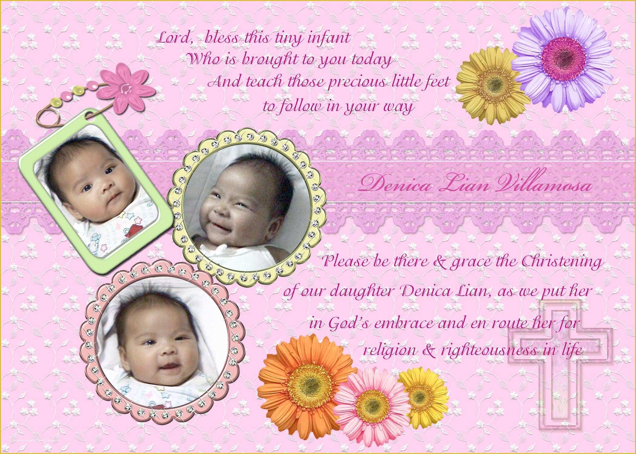 Baby Girl Baptism Invitation Free Templates Of Baptism Invitations Free Baptism Invitation Template