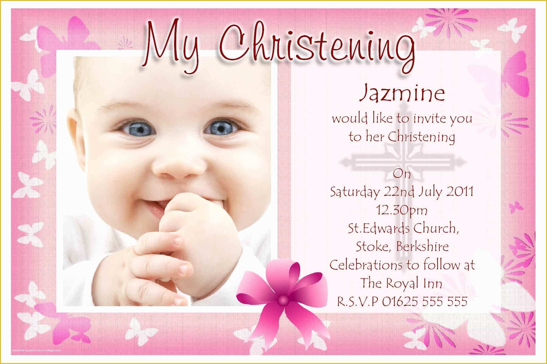 Baby Girl Baptism Invitation Free Templates Of Baptism Invitations Free Baptism Invitation Template