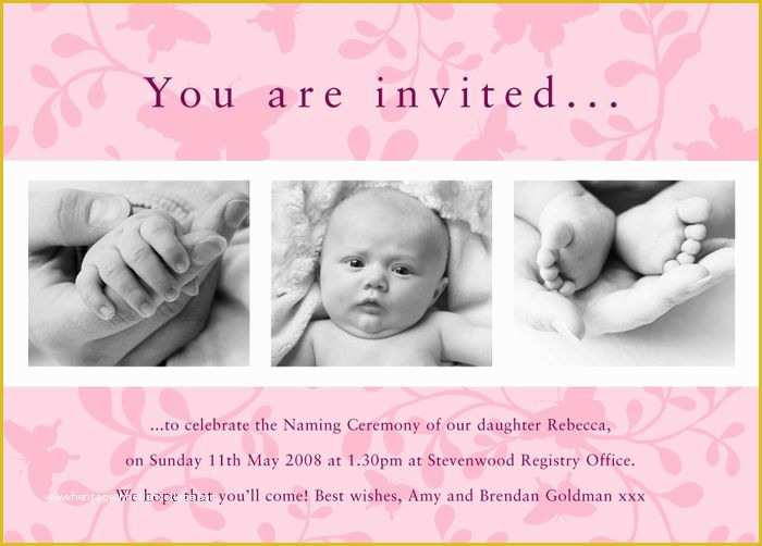 Baby Girl Baptism Invitation Free Templates Of Baptism Invitations Gift and Craft Personalised