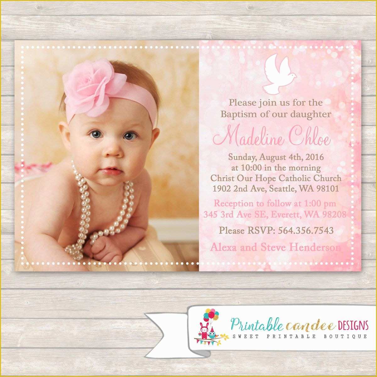 Baby Girl Baptism Invitation Free Templates Of Baptism Invitations Girl Baptism Invitations Card