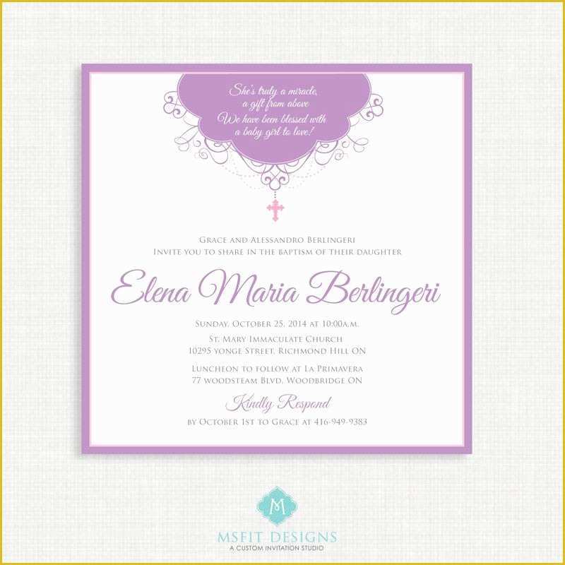 Baby Girl Baptism Invitation Free Templates Of Free Baptism Invitations to Print Baptism Invitation