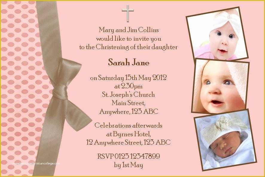 Baby Girl Baptism Invitation Free Templates Of Free Christening Invitation Layout – orderecigsjuicefo