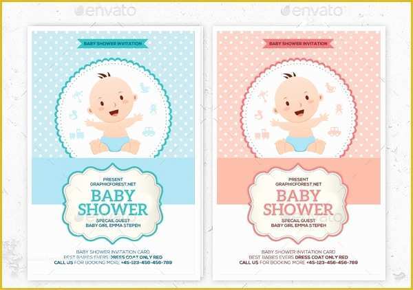 Baby Shower Invitation Card Template Free Download Of 20 Sample Baby Shower Invitations
