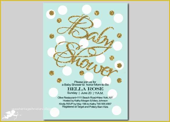 Baby Shower Invitation Card Template Free Download Of Baby Shower Invitation Template 29 Free Psd Vector Eps