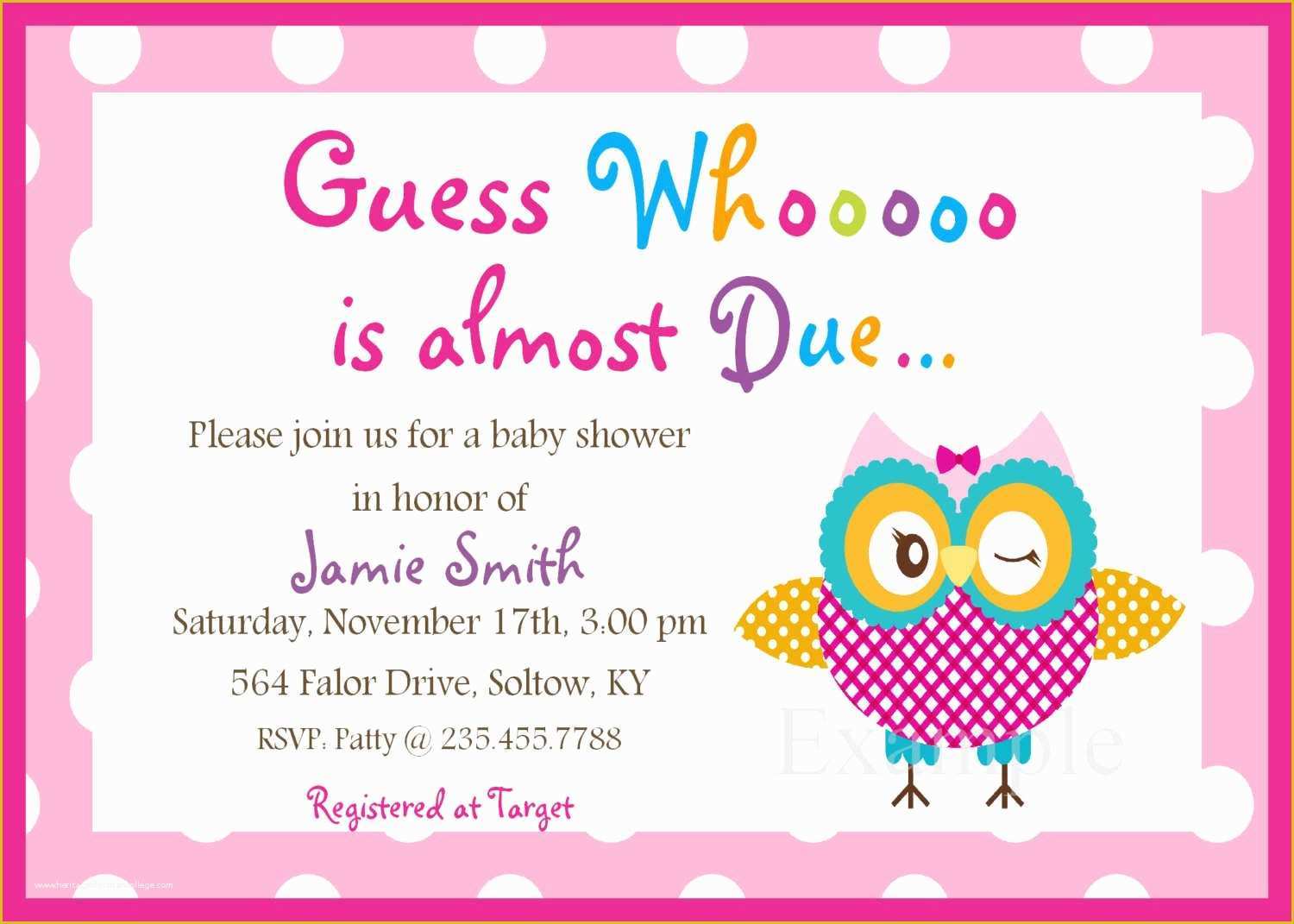 Baby Shower Invitation Card Template Free Download Of Free Baby Shower Invitation Templates Downloads