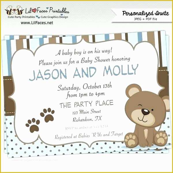 55 Baby Shower Invitation Card Template Free Download