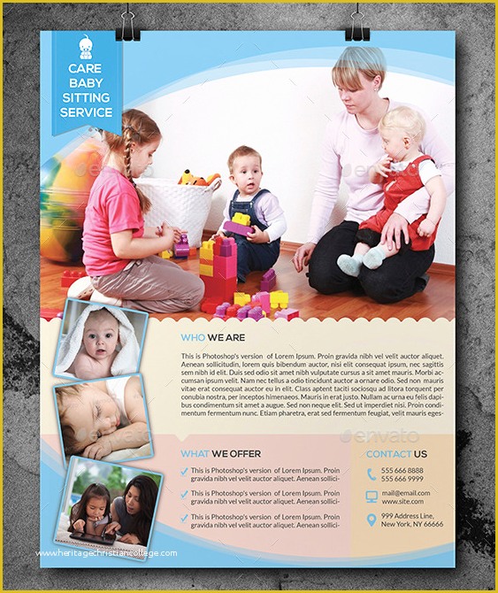 Babysitting Flyer Template Free Of 10 Beautiful Babysitting Flyer Templates