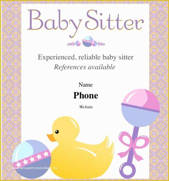 Babysitting Flyer Template Free Of 11 Babysitting Flyers