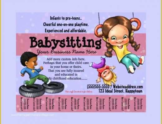 Babysitting Flyer Template Free Of 11 Babysitting Flyers