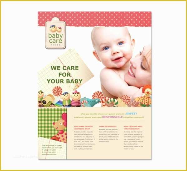 Babysitting Flyer Template Free Of 17 Babysitting Flyer Templates Psd Ai Illustrator Download