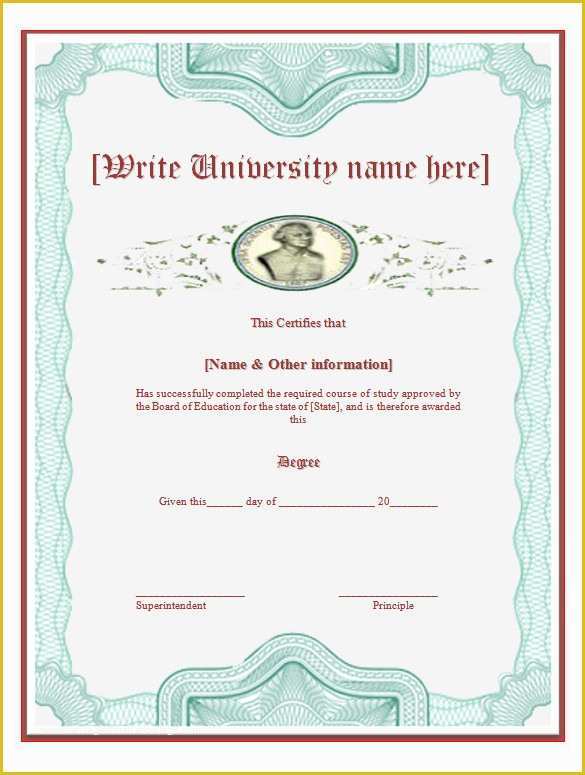 Bachelor Degree Template Free Of Bachelor Degree Certificate Template