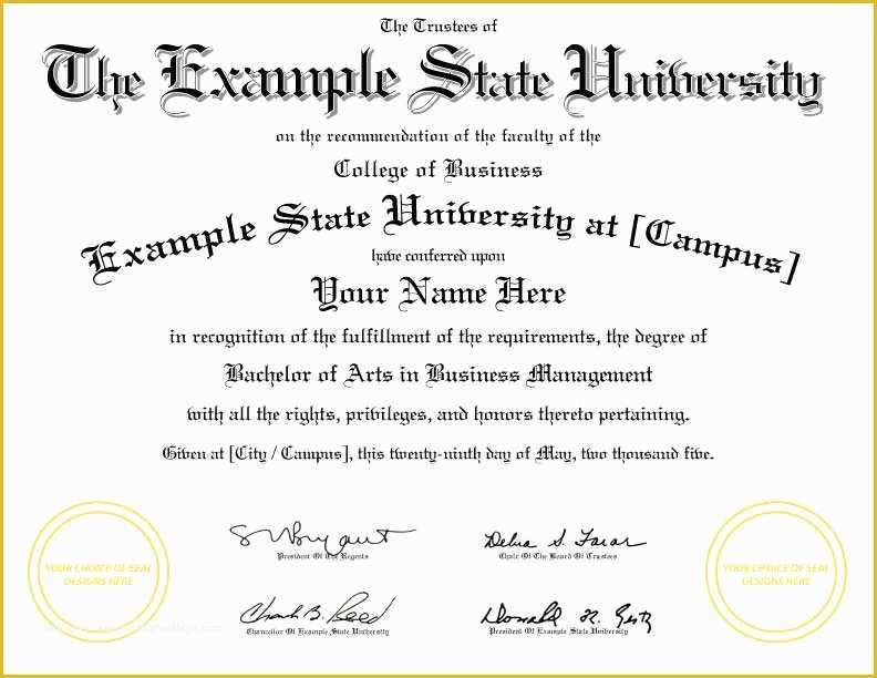 Bachelor Degree Template Free Of Buy A Fake College Diploma Line