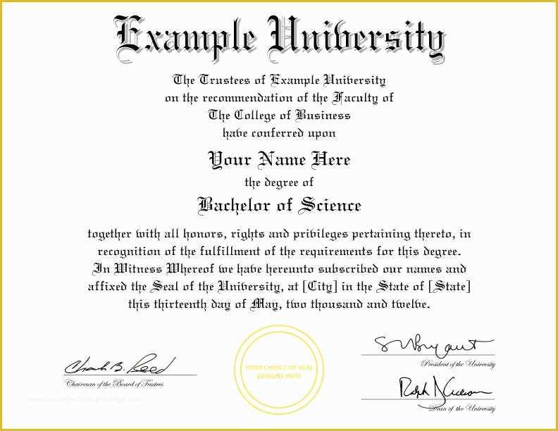 Bachelor Degree Template Free Of Buy A Fake College Diploma Line