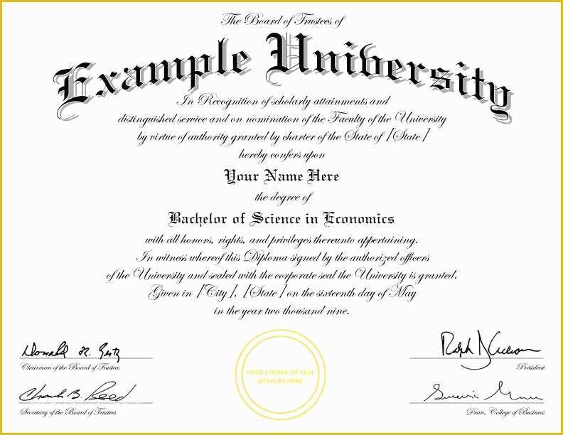 Bachelor Degree Template Free Of Buy A Fake College Diploma Line