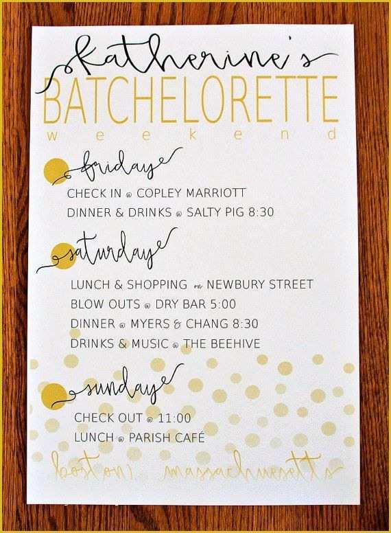 Bachelorette Itinerary Template Free Of 25 Best Ideas About Bachelorette Itinerary On Pinterest