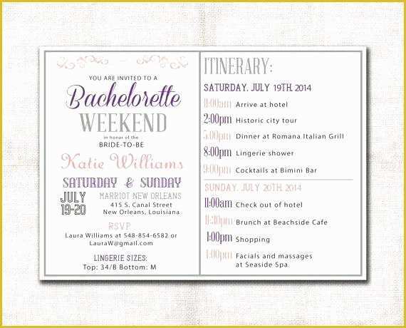 Bachelorette Itinerary Template Free Of Travel Itinerary Template Word Bachelorette Itinerary