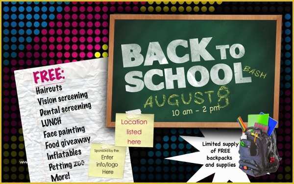 Back to School Bash Flyer Template Free Of 22 Back to School Flyers Free Psd Ai Eps format