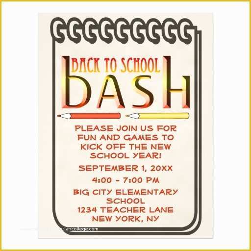 Back to School Bash Flyer Template Free Of Back to School Bash Party Flyer