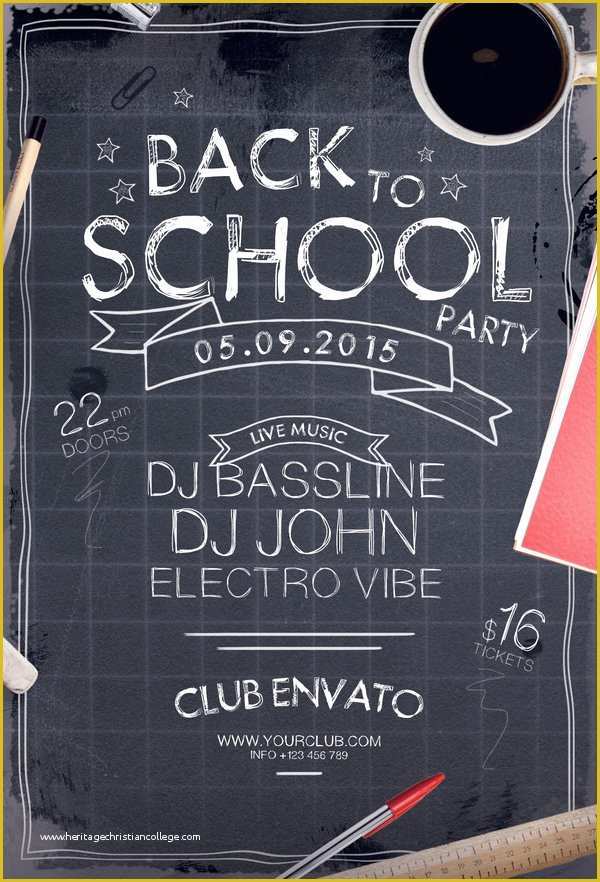 Back to School Bash Flyer Template Free Of Back to School Party Flyer by Stylewish On Deviantart