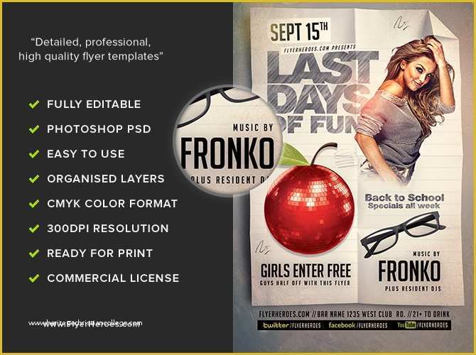 Back to School Bash Flyer Template Free Of Back to School Party Flyer Template V11 Flyerheroes