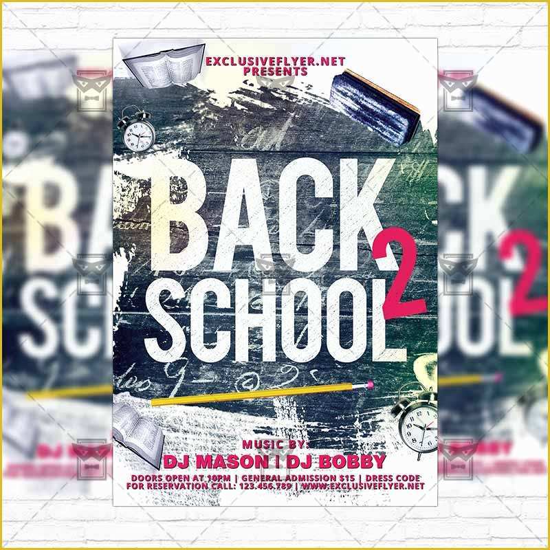 Back to School Bash Flyer Template Free Of Back to School Party – Premium Flyer Template Instagram