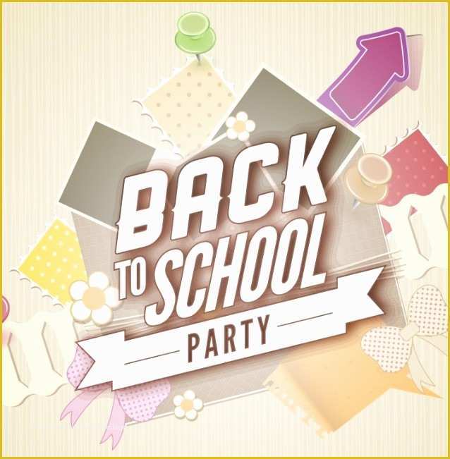 Back to School Bash Flyer Template Free Of Free Back to School Party Flyer Template Vector Titanui