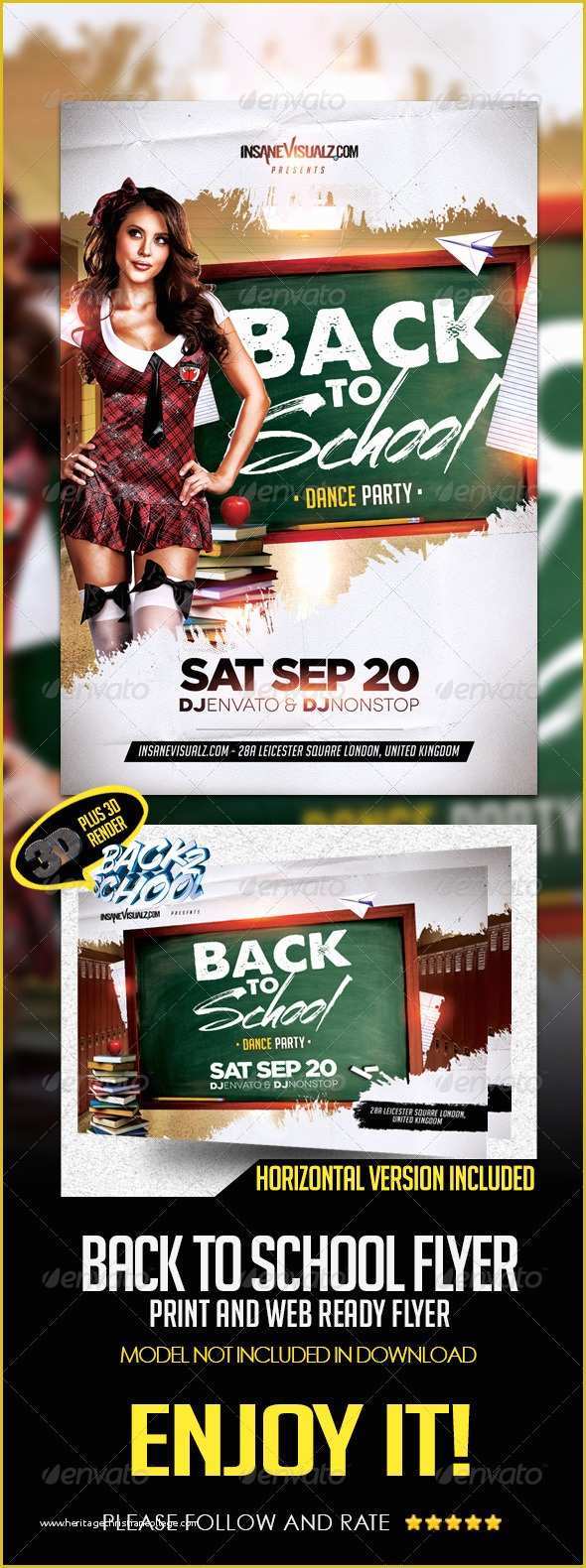 Back to School Bash Flyer Template Free Of Spring Dance Flyer School Dondrup