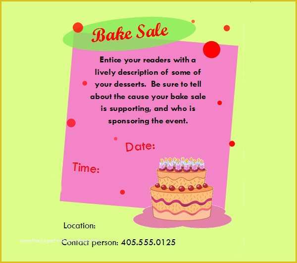 Bake Sale Flyer Template Free Of 28 Bake Sale Flyer Templates Psd Vector Eps Jpg