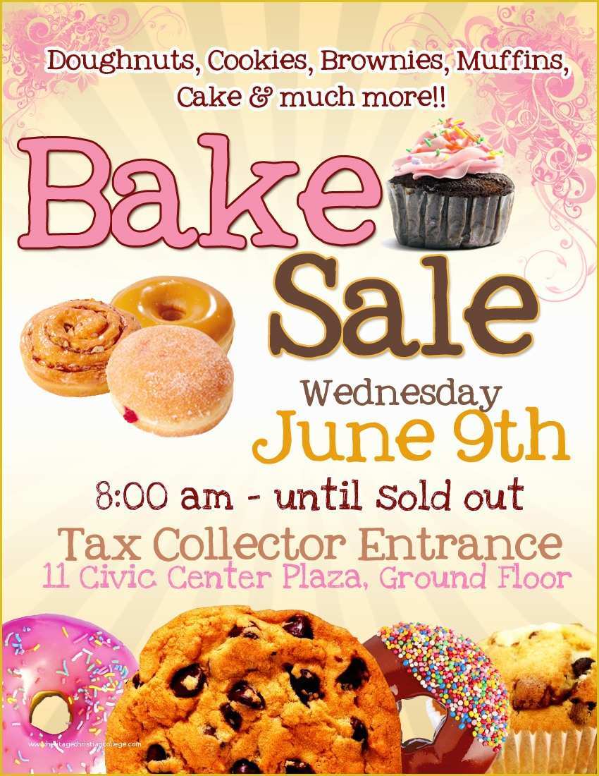 Bake Sale Flyer Template Free Of 9 Best Of Free Printable Bake Sale Templates Free