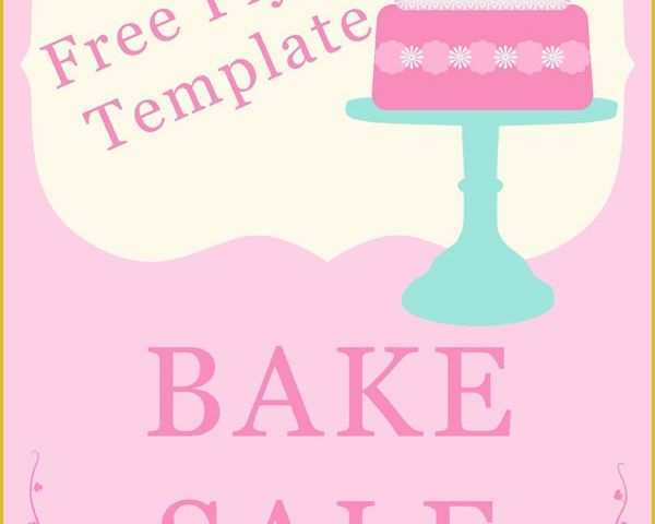 Bake Sale Flyer Template Free Of Bake Sale Flyers – Free Flyer Designs