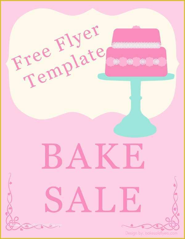 Bake Sale Flyer Template Free Of Bake Sale Flyers – Free Flyer Designs