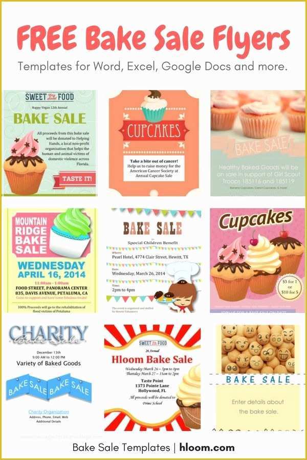 Bake Sale Flyer Template Free Of Cute Bake Sale Sign T