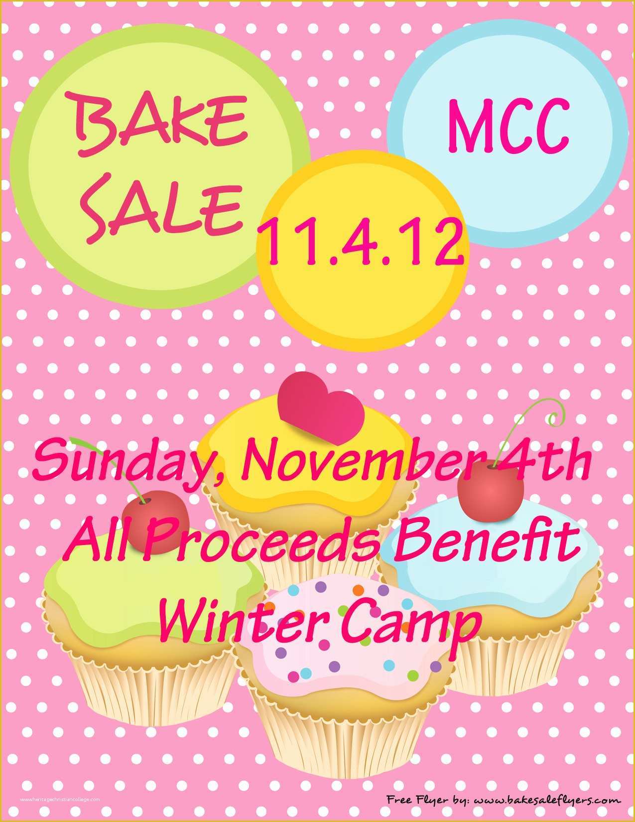 Bake Sale Template Free