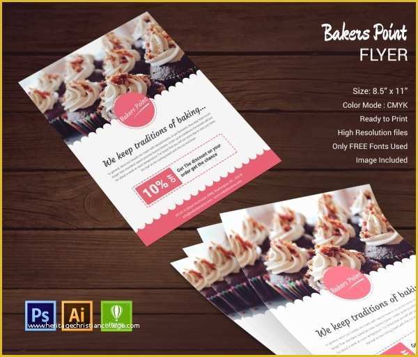 Bakery Flyer Templates Free Of 16 Bakery Templates Psd Eps Cdr format Download