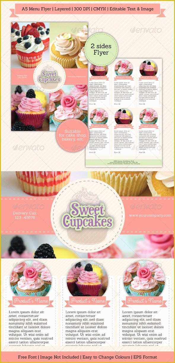 Bakery Flyer Templates Free Of 17 Best Images About Brochure Bakery On Pinterest