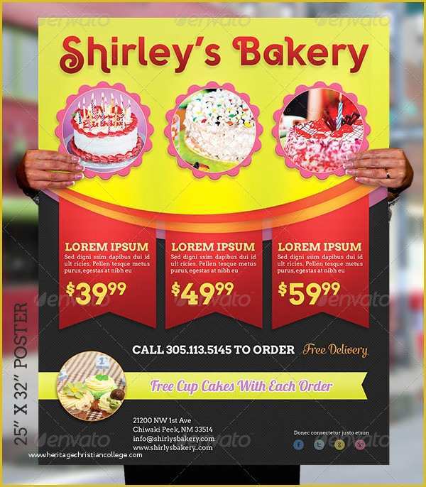 Bakery Flyer Templates Free Of 25 Bakery Poster Templates Free & Premium Download