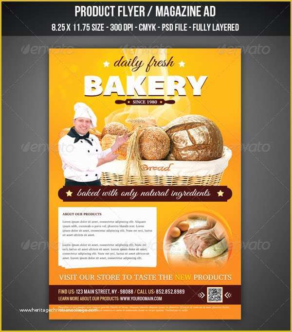 Bakery Flyer Templates Free Of 29 Bakery Flyer Templates Psd Vector Eps Jpg Download