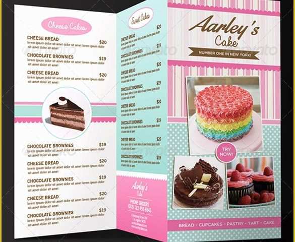 Bakery Flyer Templates Free Of 29 Bakery Menu Templates Psd Ai Docs