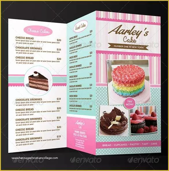 Bakery Flyer Templates Free Of 29 Bakery Menu Templates Psd Ai Docs