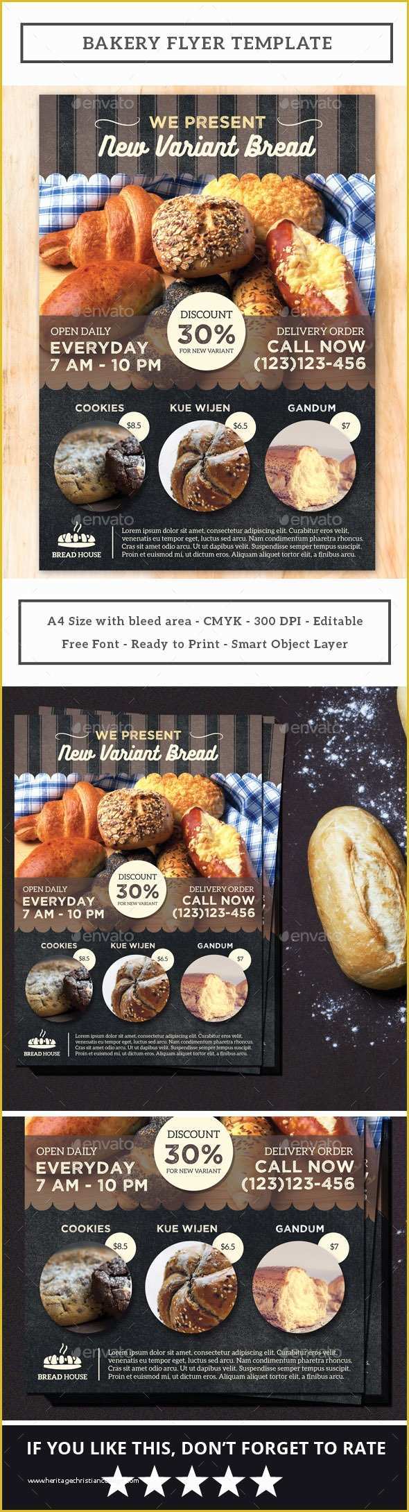 Bakery Flyer Templates Free Of Bakery Flyer by Iamwulano